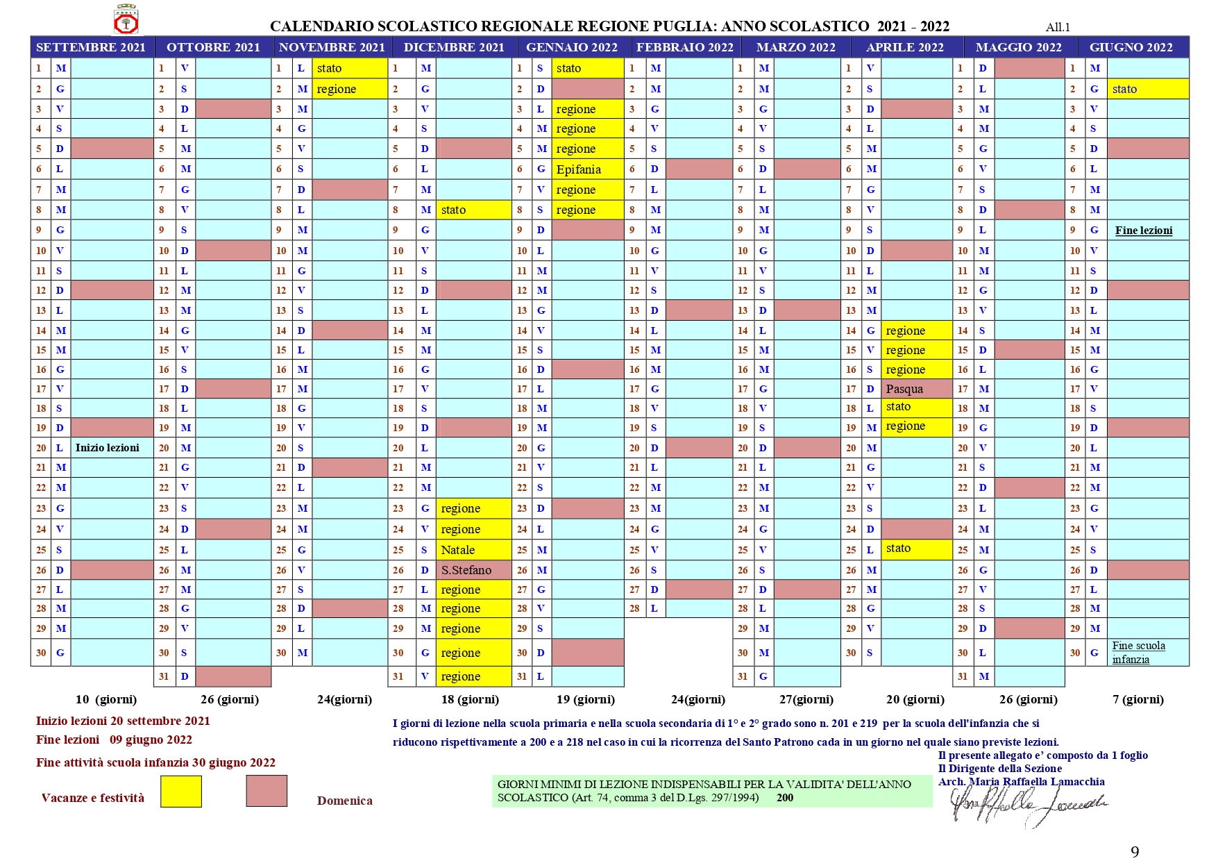 immagine di calendario